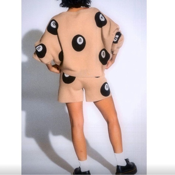 NWT! RARE SET! Dressed in LALA Luck Is On Your Side Eight Ball Knit Set - Picture 3 of 15